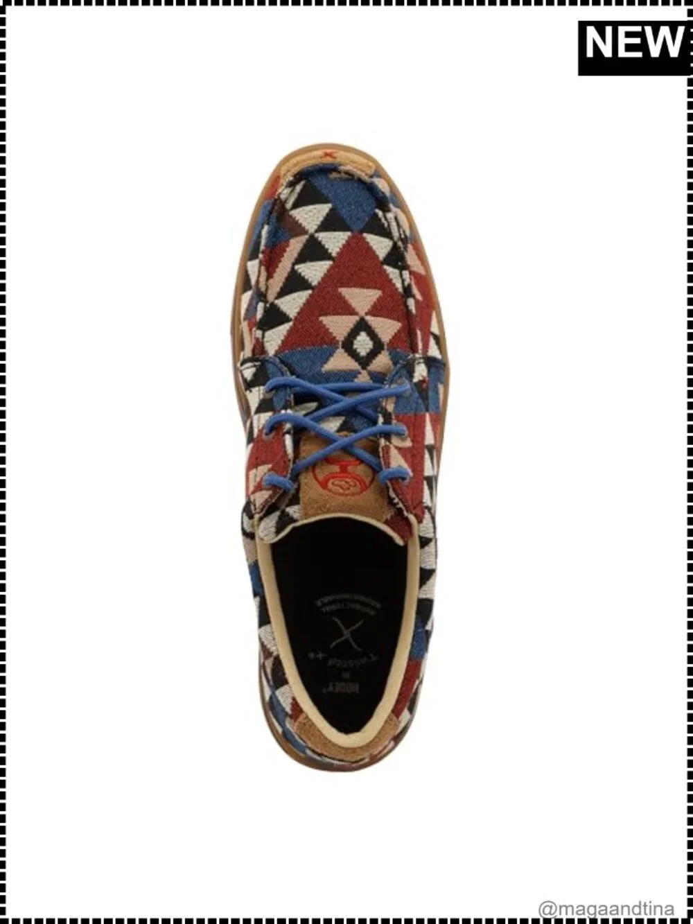 Men's Hooey Loper Moc Toe Slip-On Sneaker Textile Casual Shoe